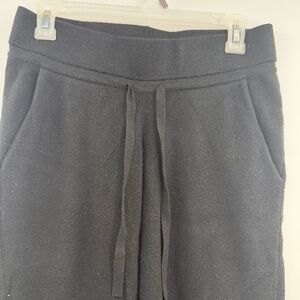 American Tall Women’s Black Knit Jogger Pants Medium XT Extra Tall Stretch